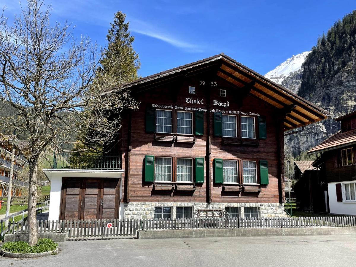 Familienferien Im Chalet Baergli Kandersteg Exterior photo
